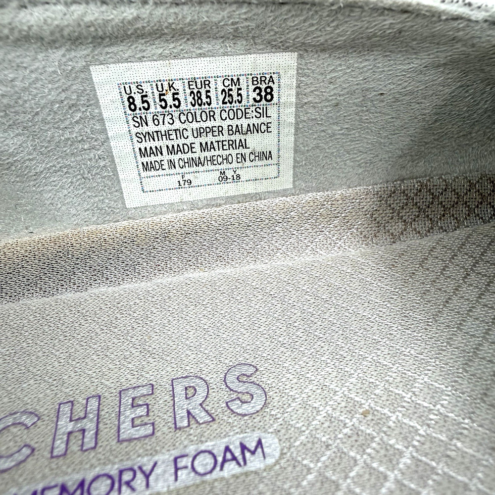 Sketchers Double Up Blinders Rhinestone Platform Slip On Sneaker Womens 8.5 - Picture 5 of 8